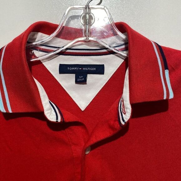 Tommy Hilfiger Men's Multicolor Colorblock Short Sleeve Polo Shirt Size Small - Picture 5 of 9